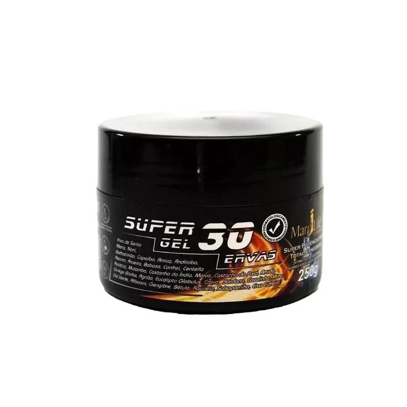 Gel Para Corpo Mary Life Massageador Super 30 Ervas em Pote De 250ml/250g