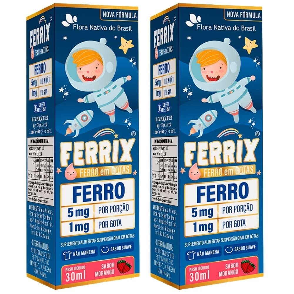 KIT 2X FERRIX (Ferro infantil) 30ml - Flora Nativa
