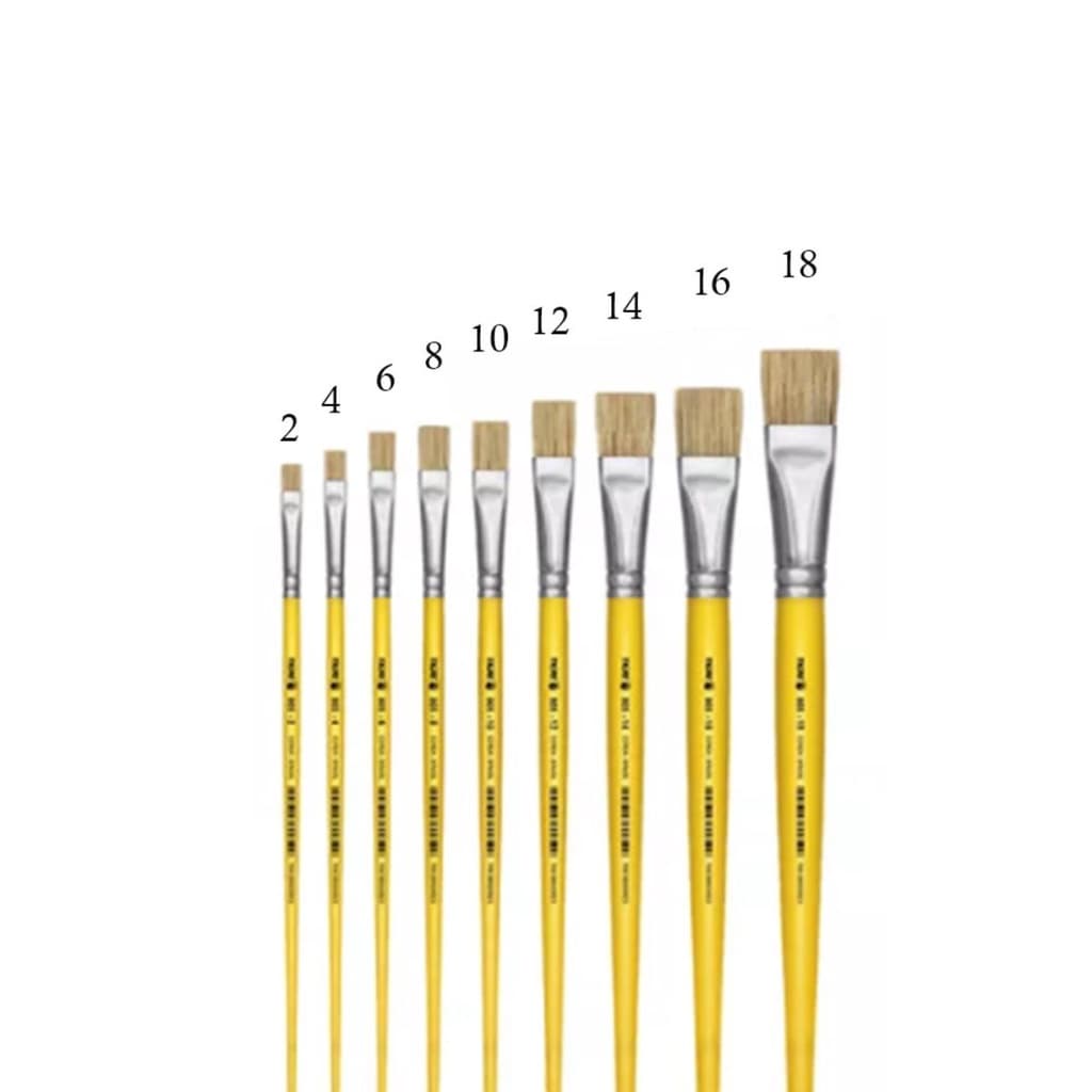 Kit com 9 Pincéis Artesanato Tigre Ref. 805 Cerdas Naturais