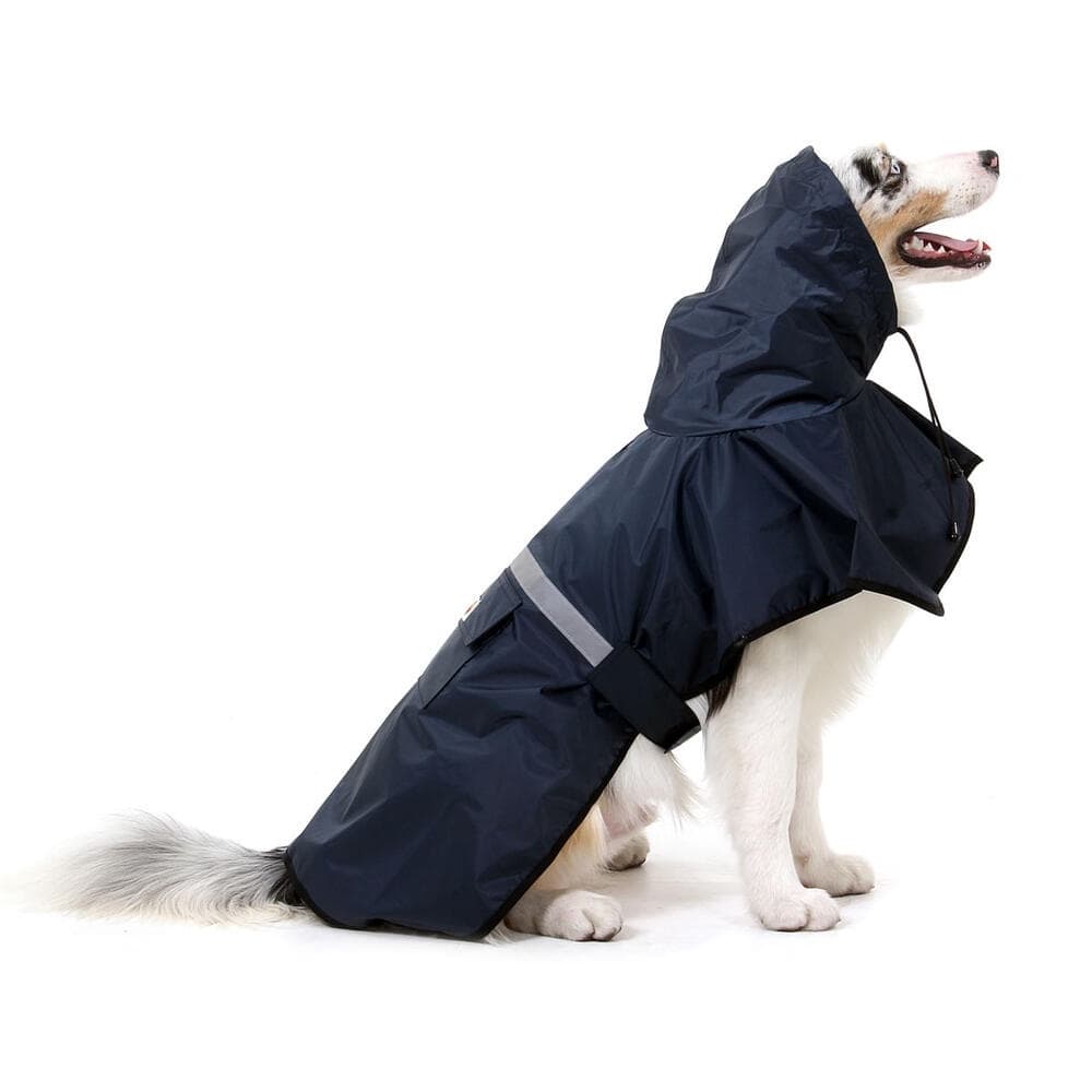 Capa De Chuva Cachorro Azul Marinho Pet Abrakadabra Fantasia
