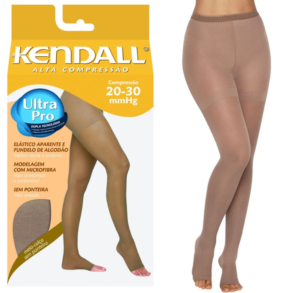 Meia Calça Kendall Alta Compresssão 20-30mmhg Mel