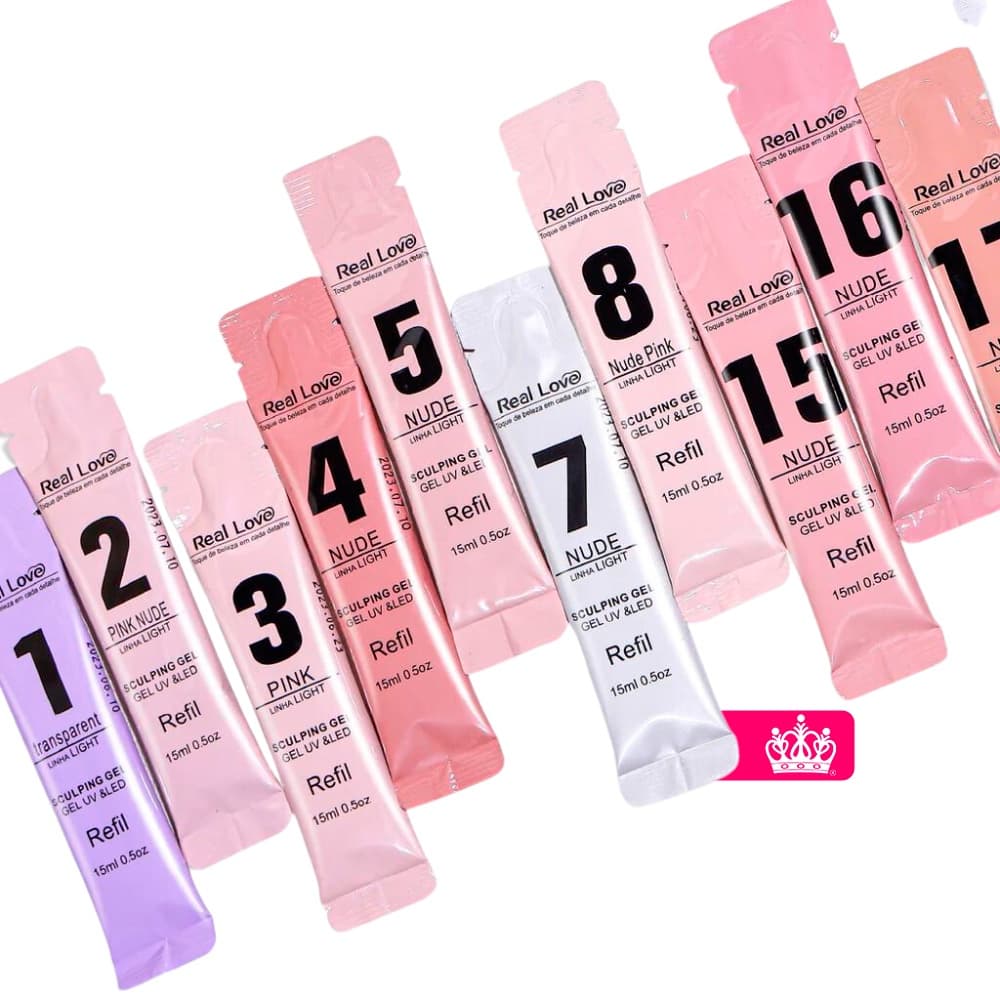 Refil Gel de Modelagem para Unhas Sculpting Gel Linha Light 15ml - Real Love