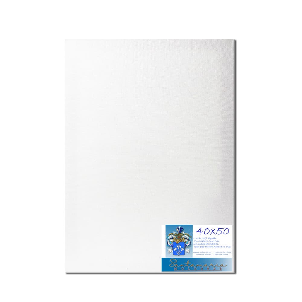 Tela De Pintura 40x50 Pronta Para Uso 100% Algodão