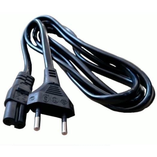 Cabo De Força Energia Bipolar 8 para Video Gamer ps2 ps3 ps4 e TV Radio 1.5 Metros Cabo Grosso 2 Pinos