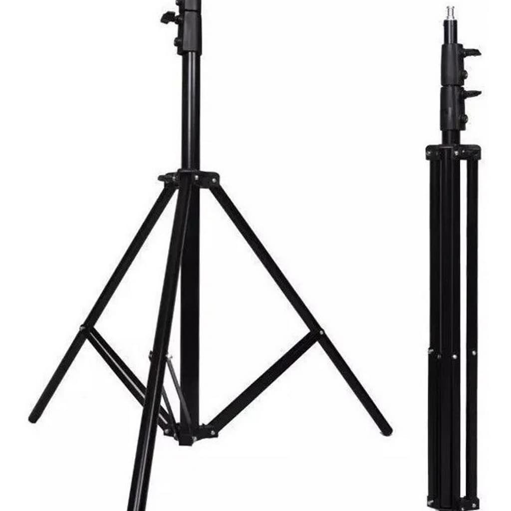 Tripe De Iluminação Reforçado 2,1m Ring Light Softbox Flash