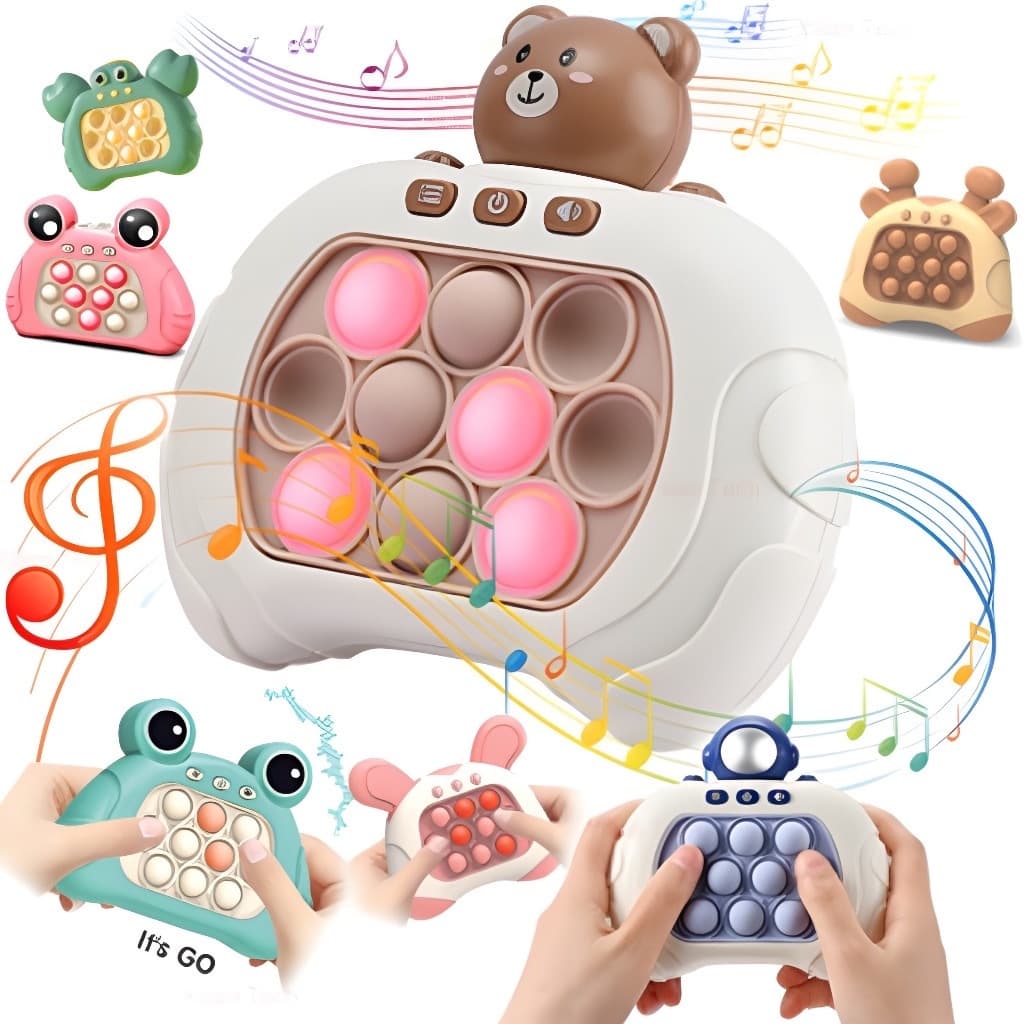 Presente de Natal infantisMini Gamer Consoler Anti-Stress Fidget Toys Push Desafio Eletrônico - Presente de Natal