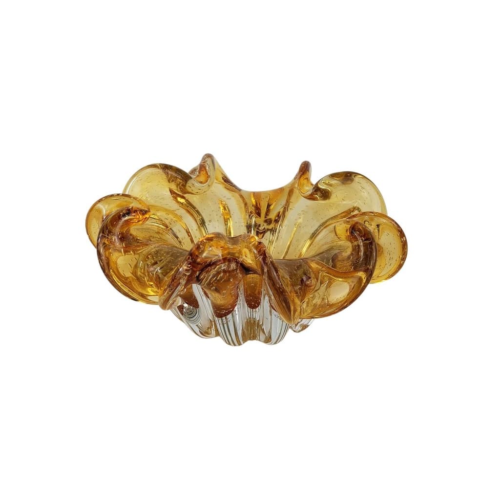 Centro de Mesa Decorativo de Murano Importado Laradore Âmbar