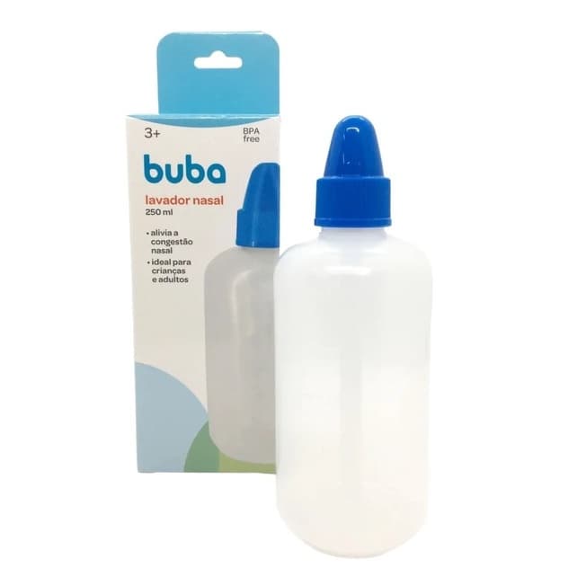 Lavador Nasal Livre De BPA Infantil e Adulto Buba +3 Meses