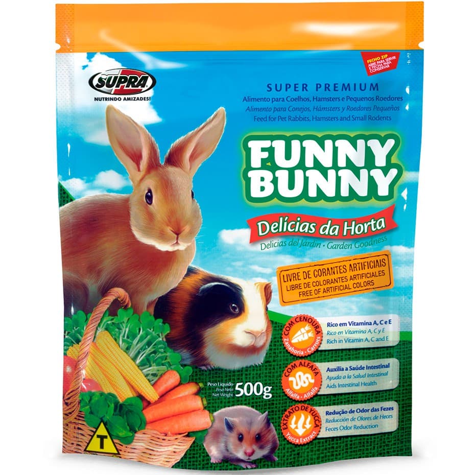 Funny Bunny Ração Delícias da Horta 1,8 kg supra
