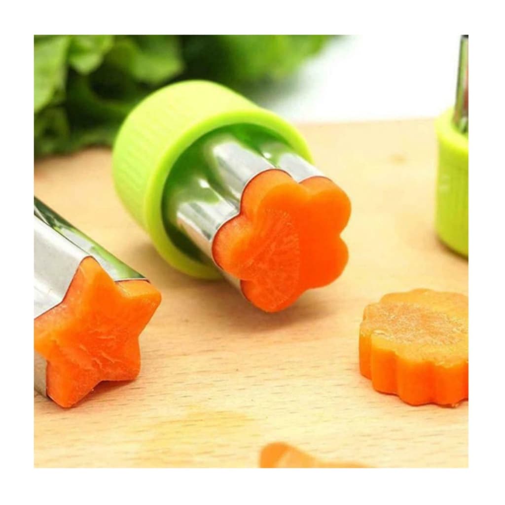 Cortador Frutas Massas Vegetais 9 Peças em Formatos Divertido