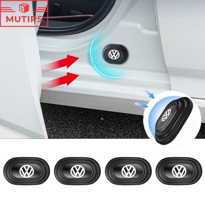 Volkswagen 12Pcs Novo Adesivo De Silicone Anti-Colisão Para Portas De Automóveis Reduzir O Ruído Almofada Golf jetta mk6 Up Passat VW Polo 9n 9n3 gol Nivus Fox Carocha Virtus Tiguan
