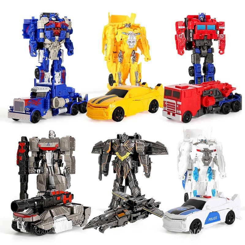 transformers/Carros de brinquedo deformados, Avião/Carro da polícia/Brinquedos para meninos, Presentes para crianças