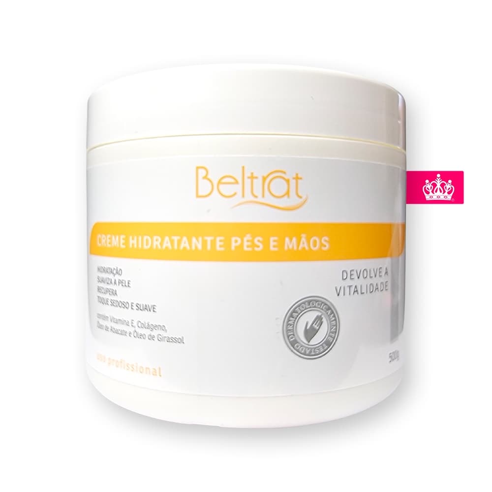 Creme Hidratante para Pés e Mãos - Óleo de Girassol - 500g - Beltrat