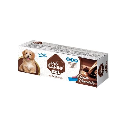 Gel Dental para Cães Procanine sabor Chocolate 60g