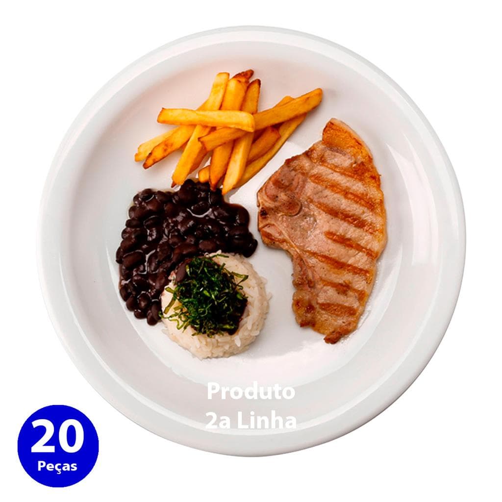 Jogo 20 Pratos Raso Hotel Restaurante Iguacu Porcelana Germer 2a Linha