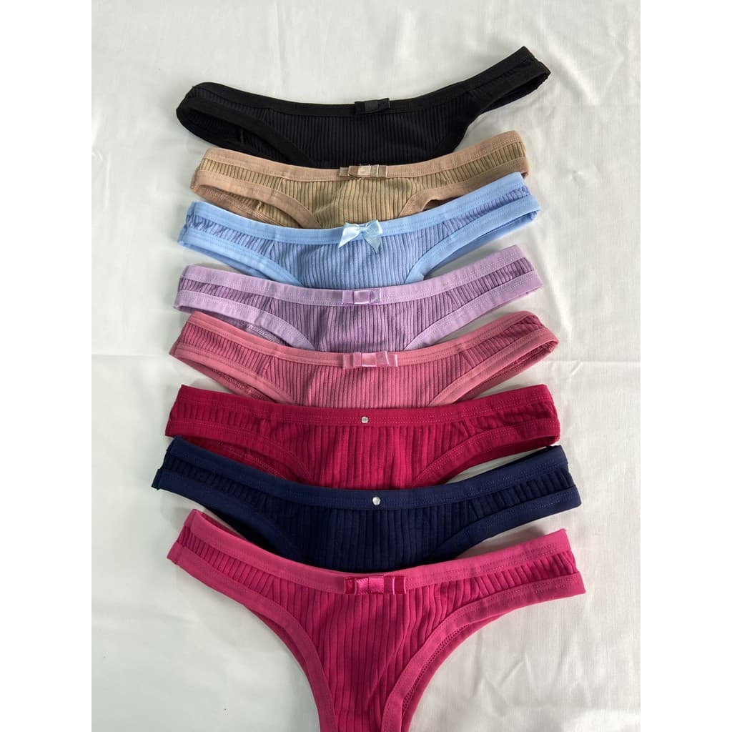 Kit 10 Tangas Canelada Márcia Moda Feminina