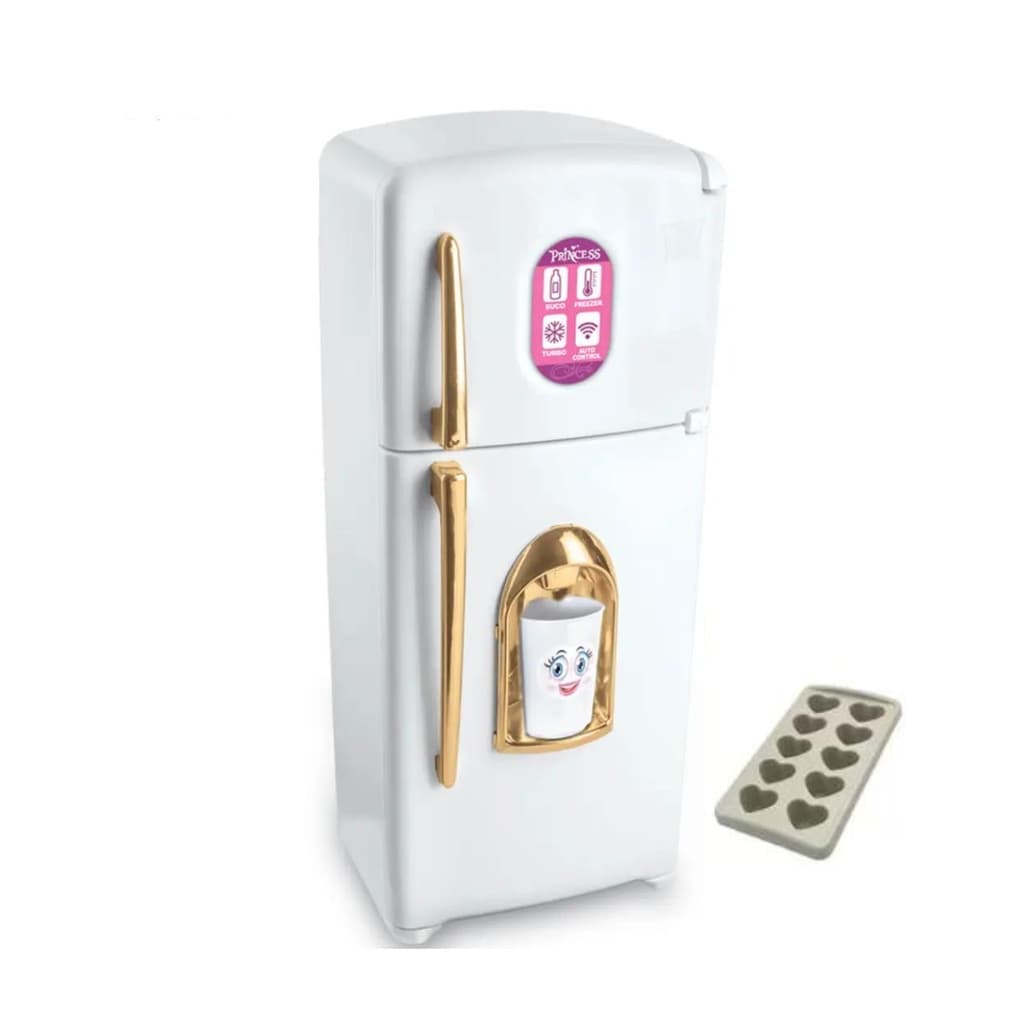 Geladeira Duplex Grande Com Forma de Gelo Coleção Princesa