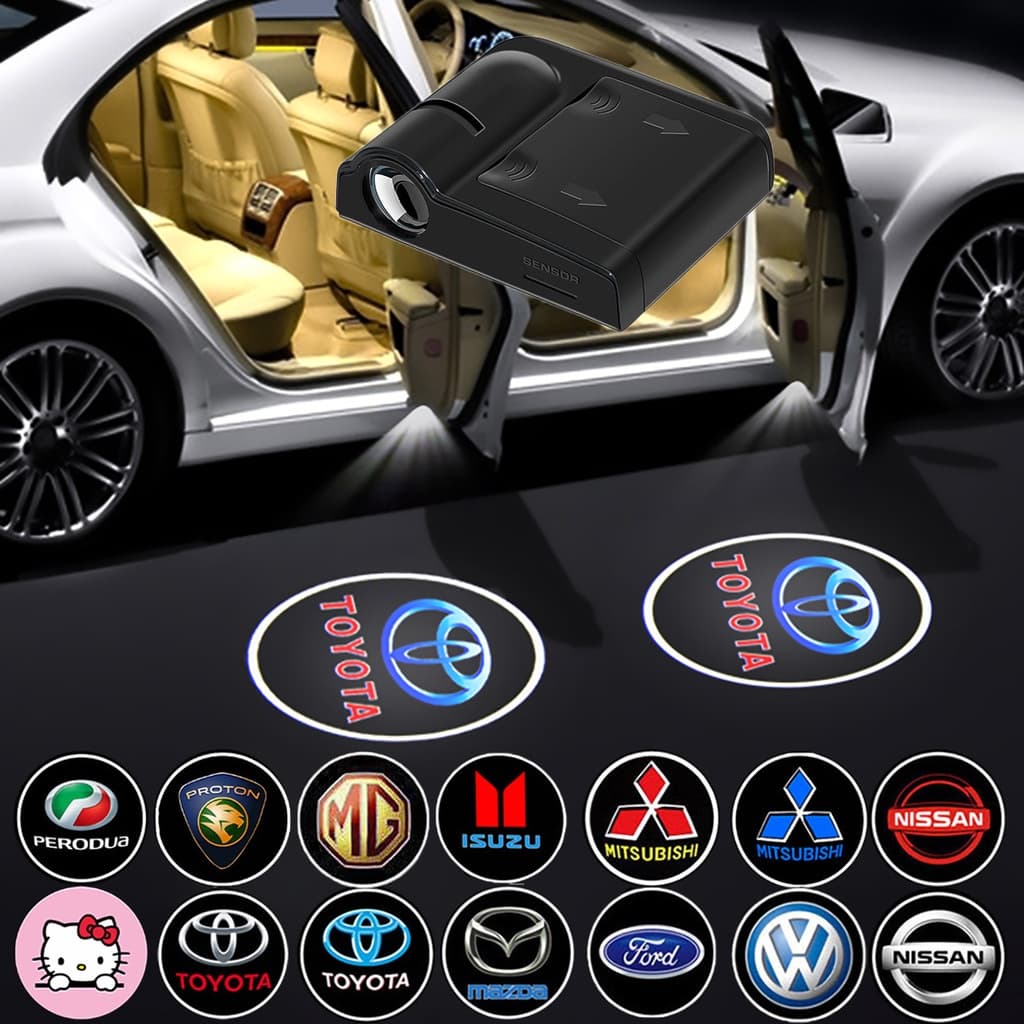 Luzes De Boas Vindas Universal Car Carro Led Light Sem Fio Logotipo Da Porta Do Shadow Projector Tribunesy Step Lights Emblem Kit Lâmpadas (1 Pc)