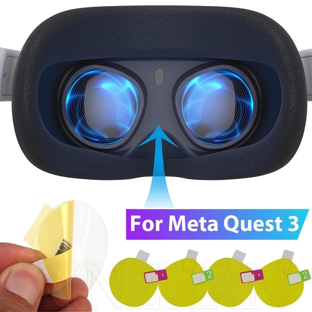 Compatível Com Meta Quest 3 Cobertura Total Película Protetora De Lente HD Transparente TPU Soft Lens/Não Protetor De Tela Anti-Riscos De Vidro/VR Helmet