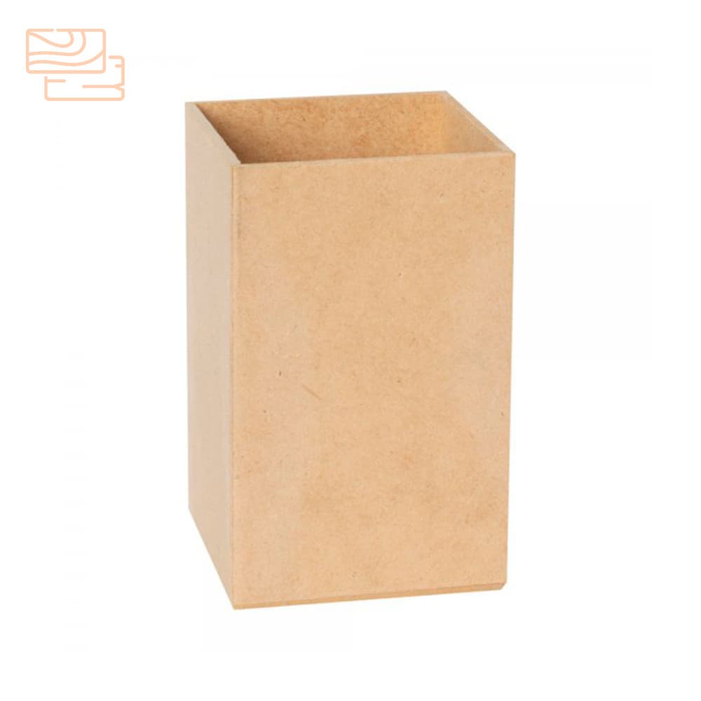 Porta lapis mdf organizador mesa escritorio volta as aulas