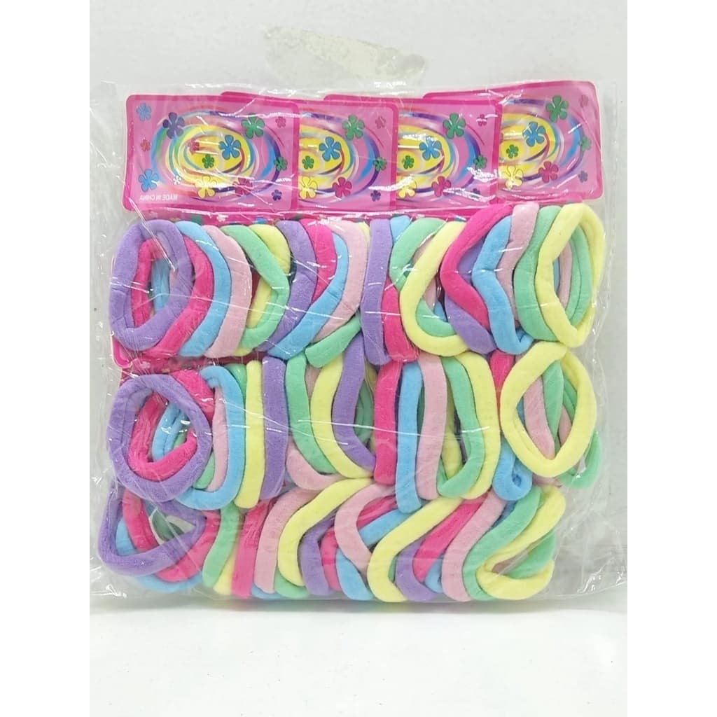 Kit de 72 unidades de Xuxinha de cabelo elastico de para cabelo feminino rabicó para cabelo preto