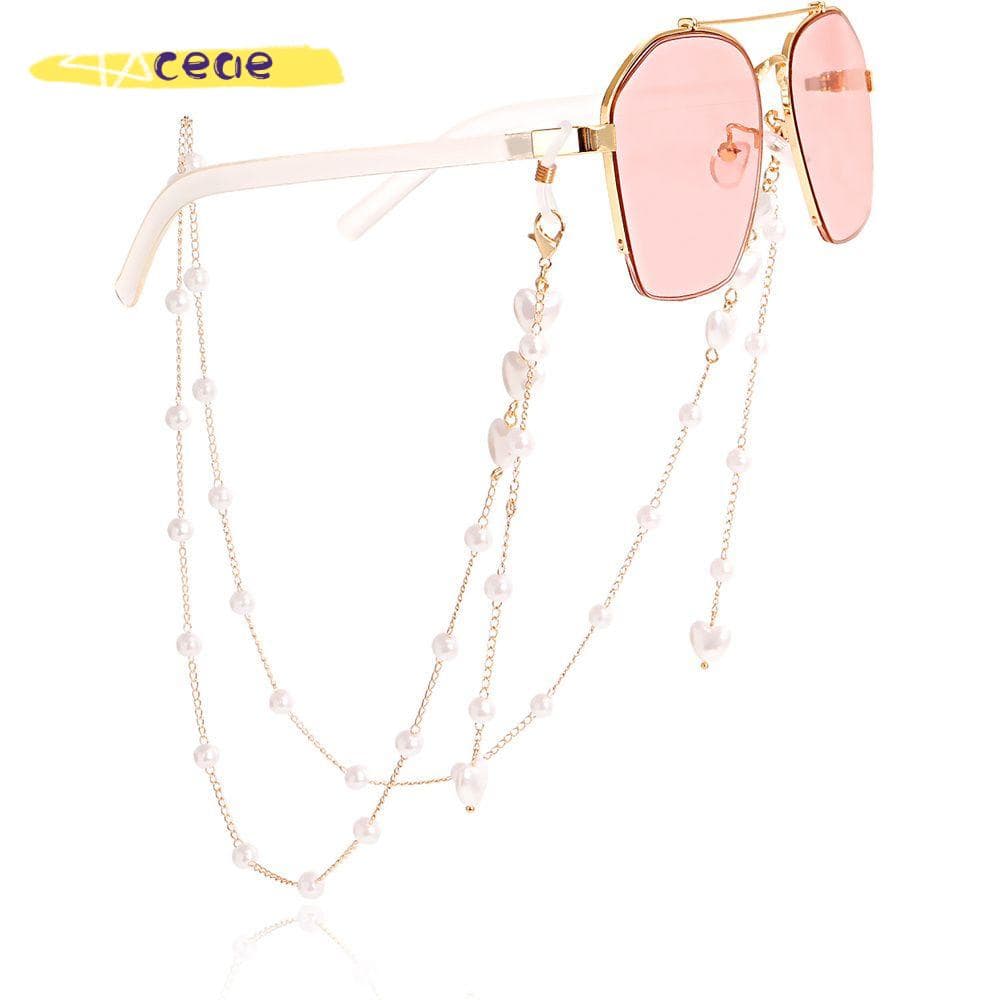 CEAE Corrente De Óculos Mulher Com Cordão Facial Ajustável