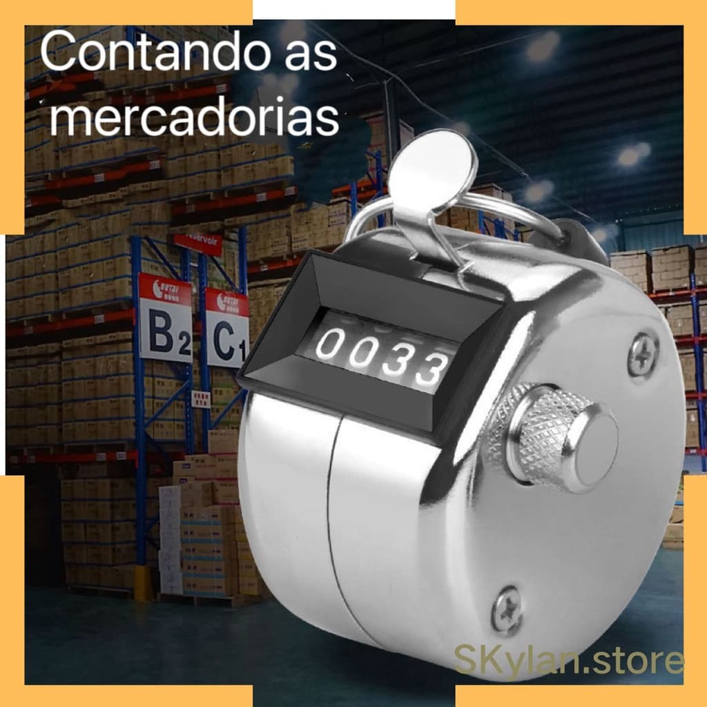 Contador Manual De Pessoas 4 Digitos Controle Entrada