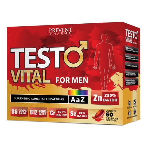 Testo Vital 60 Caps – Vigor, Imunidade e Desempenho