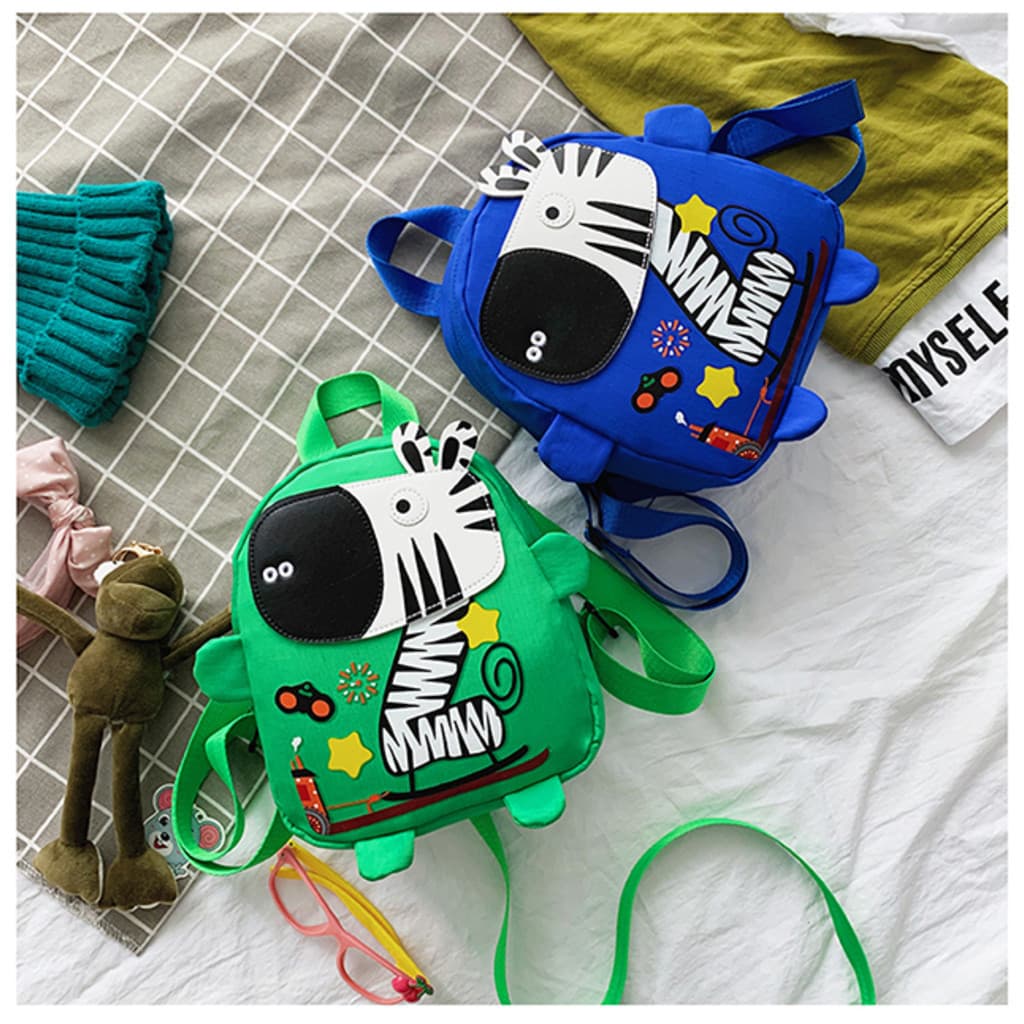 Mochila infantil de zebra fofo mochila anti-perdida do jardim de infância