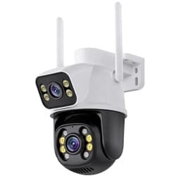 Câmera Externa Ip a Prova D'água 4mp wifi ptz com Infravermelho lente dupla Bivolt 110/220 Alarme Wifi Hd A28 KICOOL