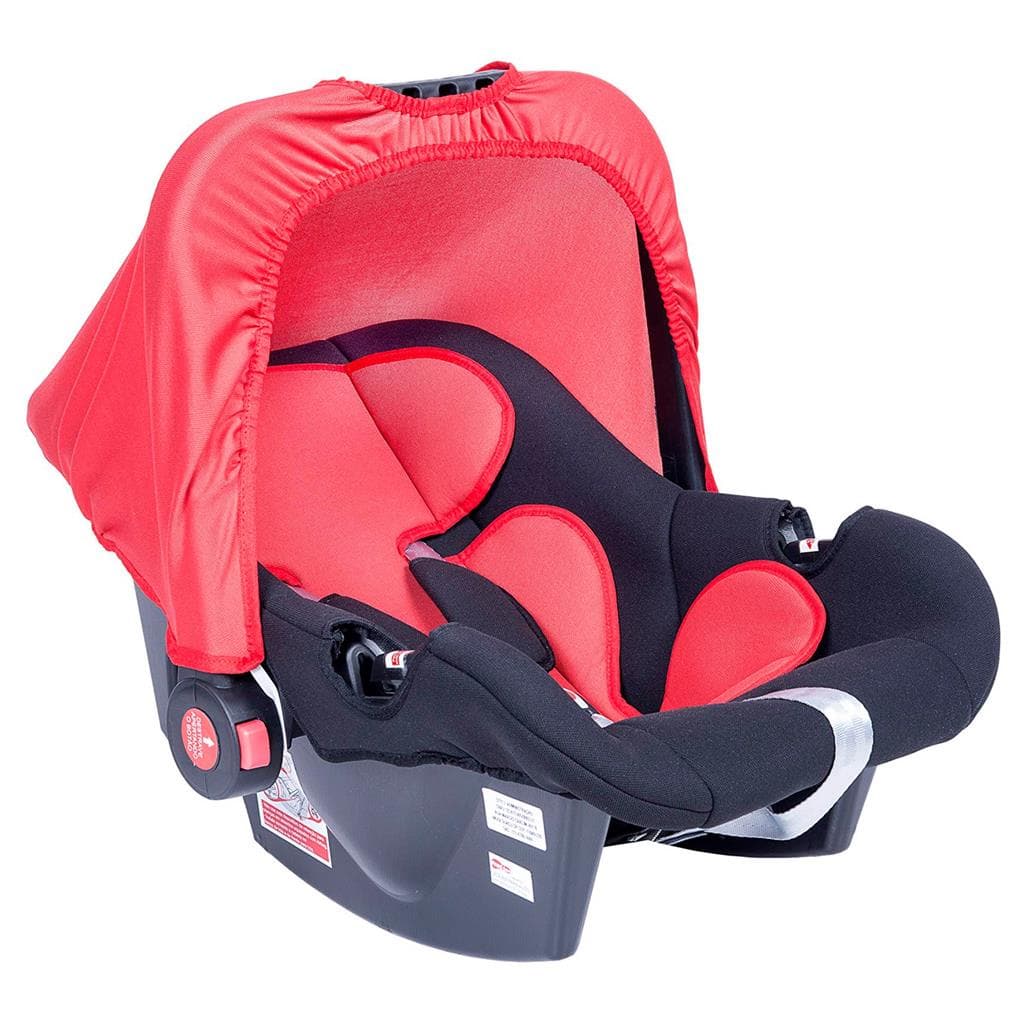 Bebe Conforto G0+ Ate 13kg Preto E Vermelho Para Bebes Seguranca Infantil Automovel Carro Cinto 3 Pontos - Styll Baby