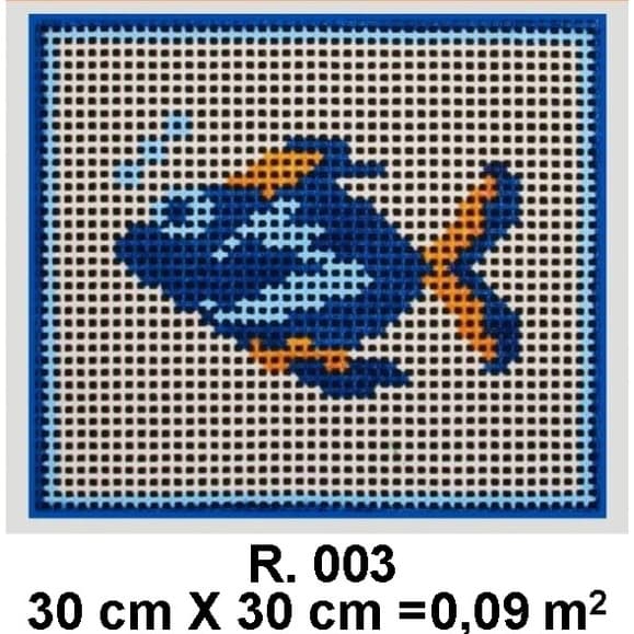 Tela para Bordar Pintada à Mão Tapeçaria em Talagarça Grossa Cru Artesanato Trabalho Manual meio ponto rosinha ponto impar Tela R. 003