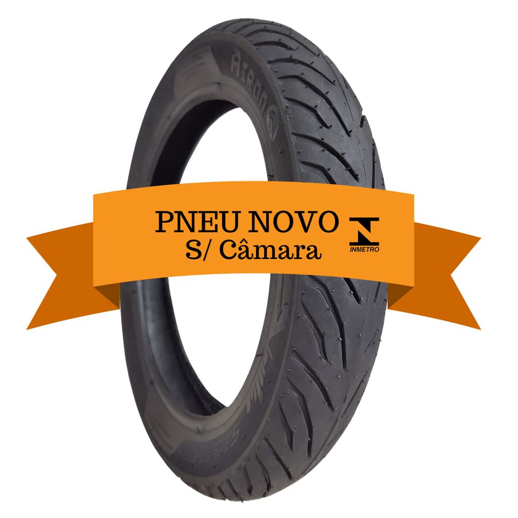 PNEU TRASEIRO NOVO BIZ 125 80/100-14 BIZ 100 110 HONDA POP BIS USO SEM CAMARA