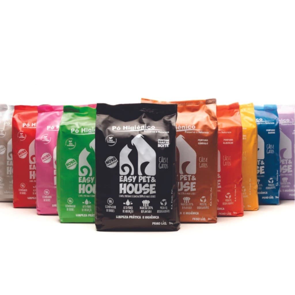 Pó Higiênico Easy Pet Seca e Absorve Para Cães e Gatos Perfumado 1kg