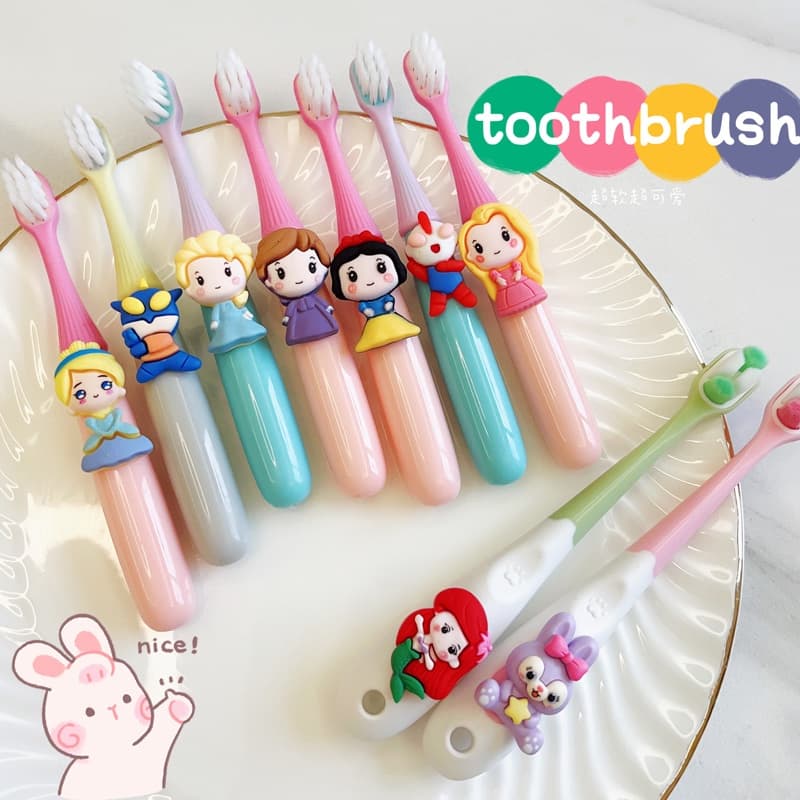 Escova De Dentes Ultraman Para Crianças Suaves De 2-6 Anos Princesa Fofinha De Cartoon Cuidados Com Os Do Bebê Limpos