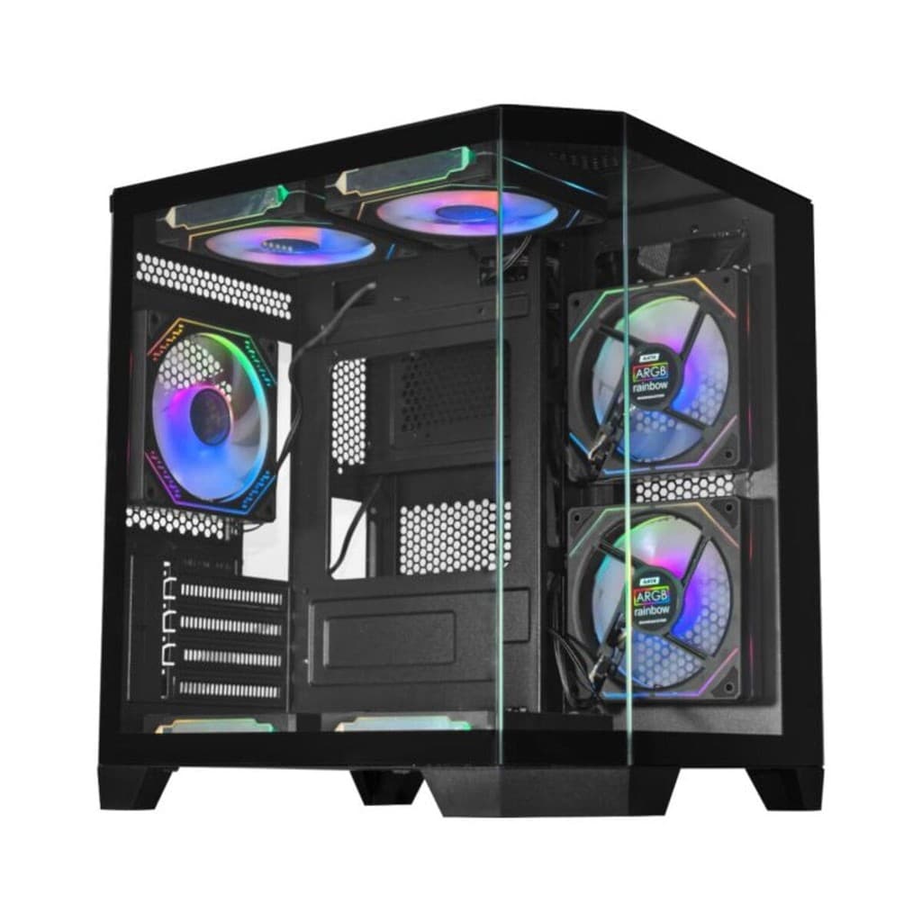 Gabinete Gamer K-mex Aquário CG-0620 Ângulo Micro Atx S/ Fan