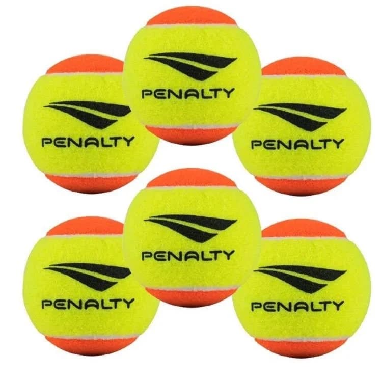 KIT 6 Bolas Beach Tennis Bolinha Tênis Praia PENALTY