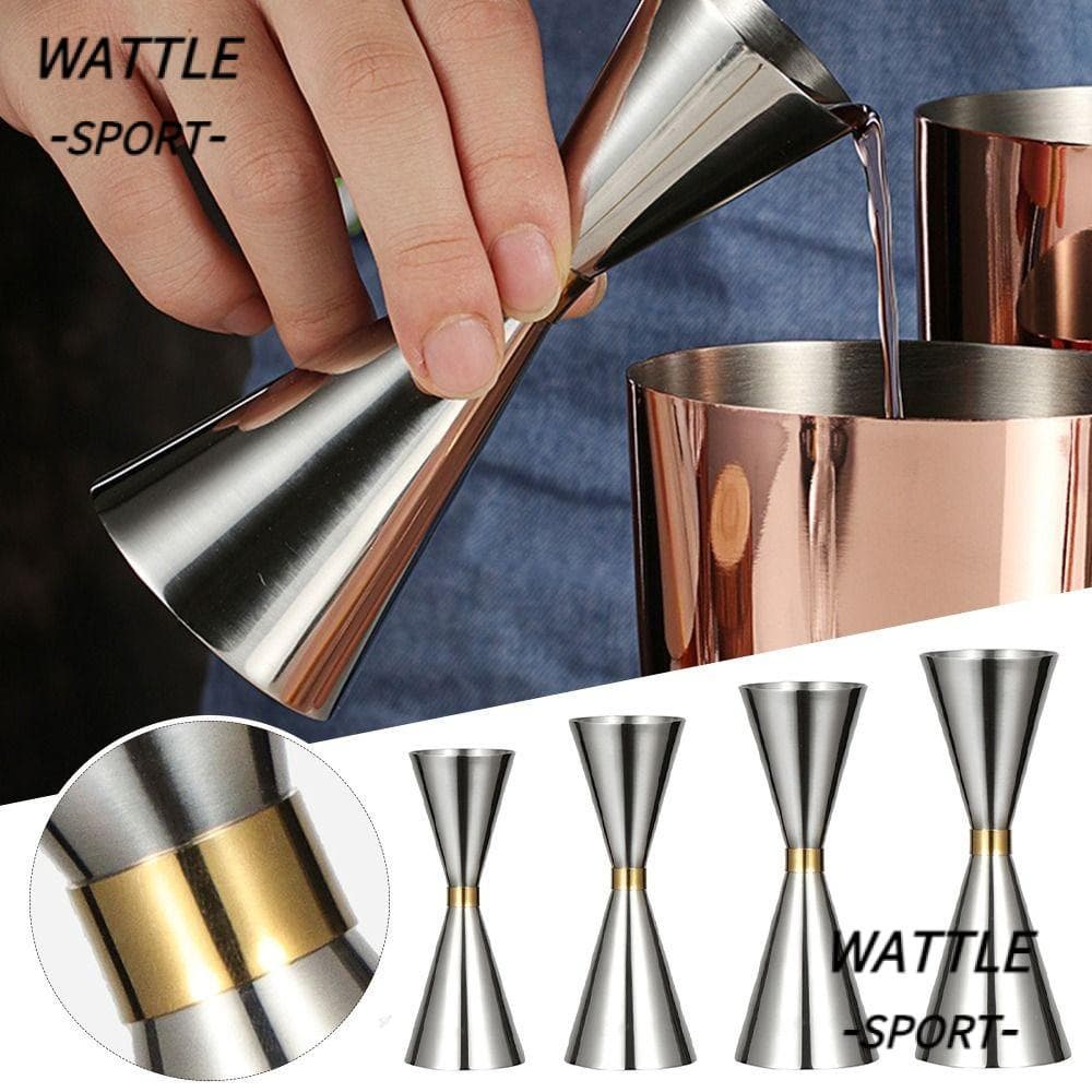 WATTLE Double Cocktail Jigger , Medidas Dentro Do OZ/ML Bar Measuring Copa De Medição De Aço Inoxidável Quente