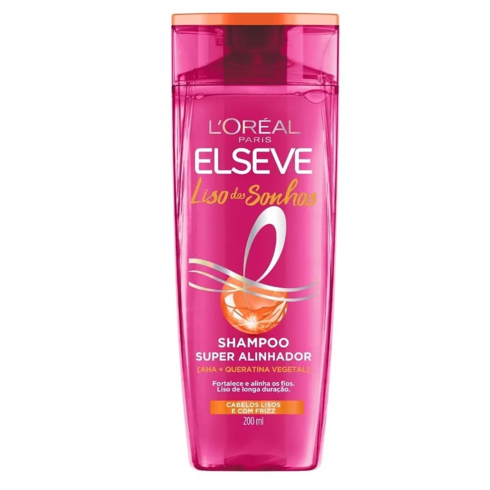 SHAMPOO ELSEVE SUPER ALINHADOR LISO DOS SONHOS LORÉAL 200ML (LANÇAMENTO 2025 )