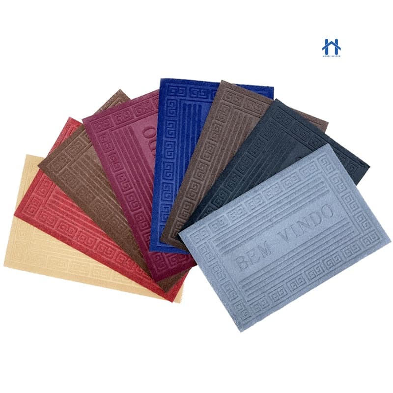 Tapete Capacho Bem Vindo Emborrachado Antiderrapante para Porta Bela Casa Tapete