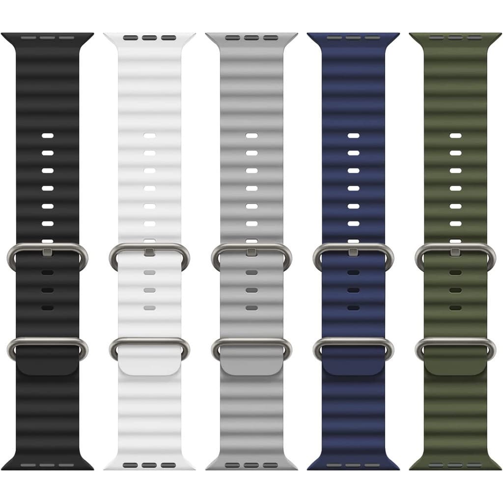 Pulseira De Silicone Respirável Smartwatch Band Para T900/T500/X8/8 Ultra 42/44/45/49mm