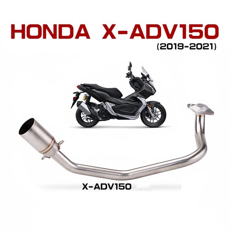 Tubo De Cotovelo De Escape Para Motocicleta X-ADV150 2019-2021 Conectado À Ponta De 51 Mm