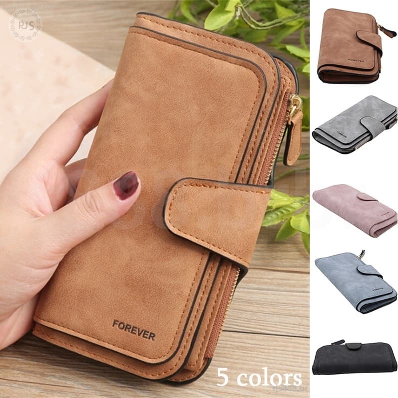 Carteira Longa Feminina De Couro