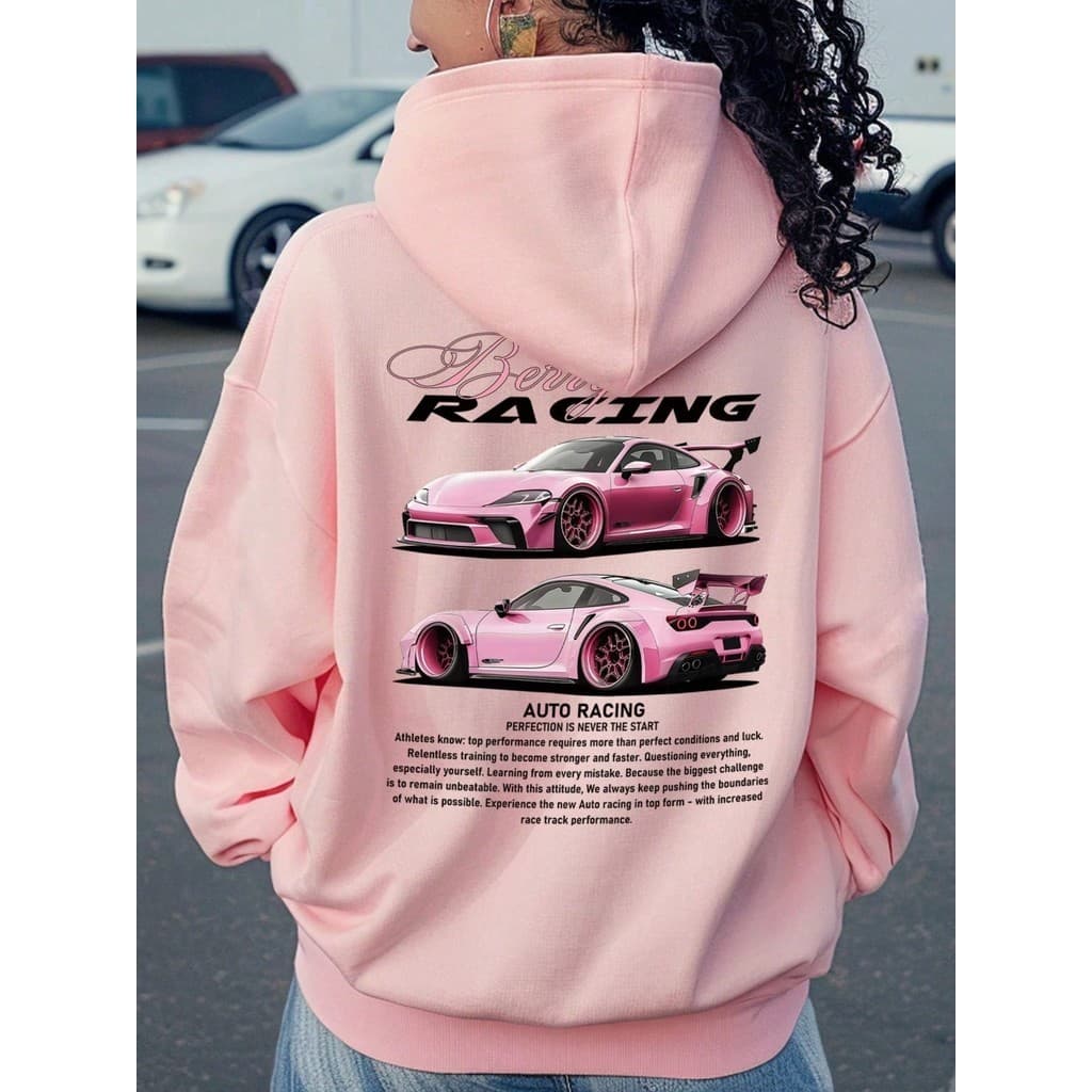 Moletom  Flanelado Canguru Unissex Casual Estampado Entusiastas de Carros Blusa  Inverno Top Lançamento Envio Rapido