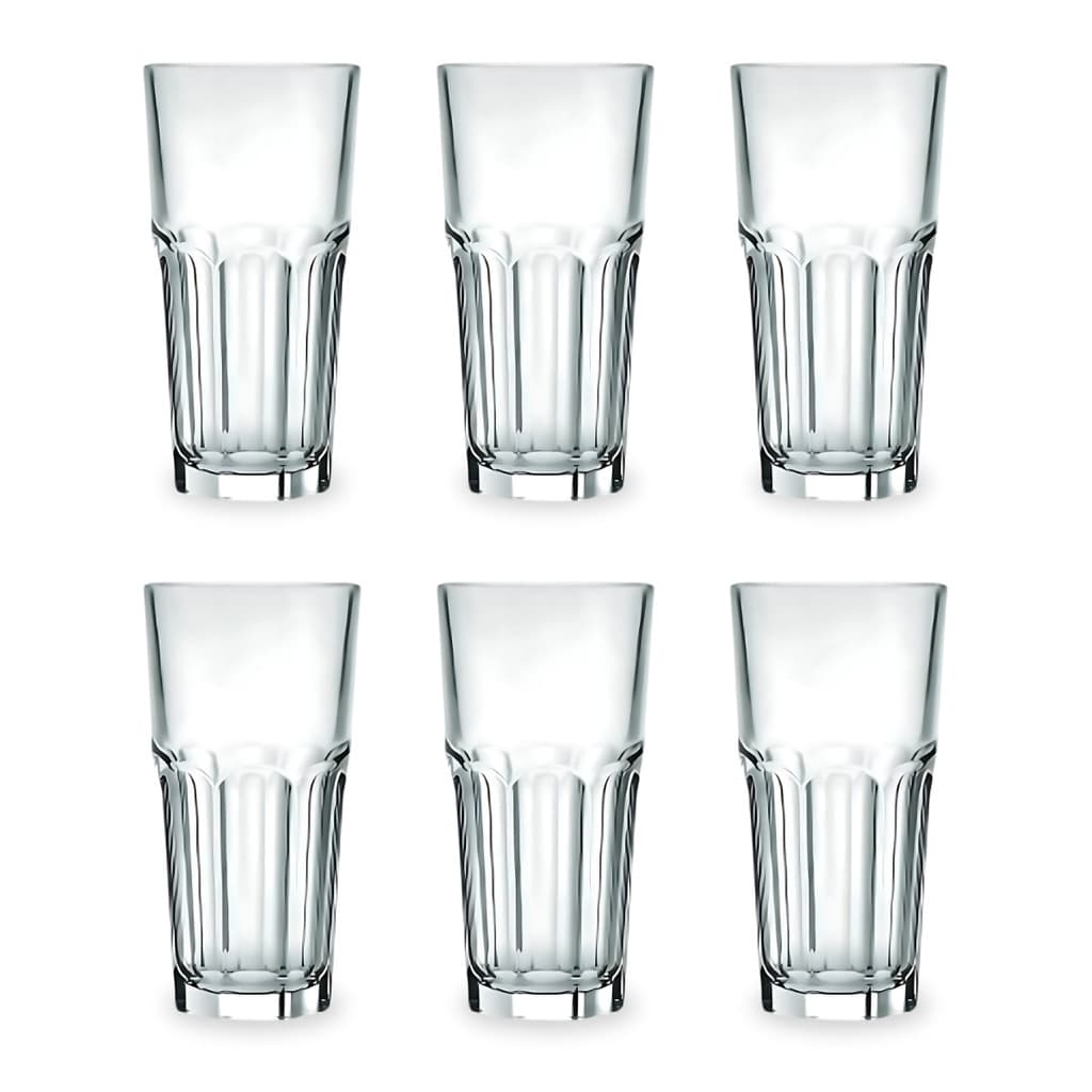 Conjunto 6 Copos Lumina Long Drink 340ml - AD C/6uni Vidro para Drinks, Sucos e Refrigerantes