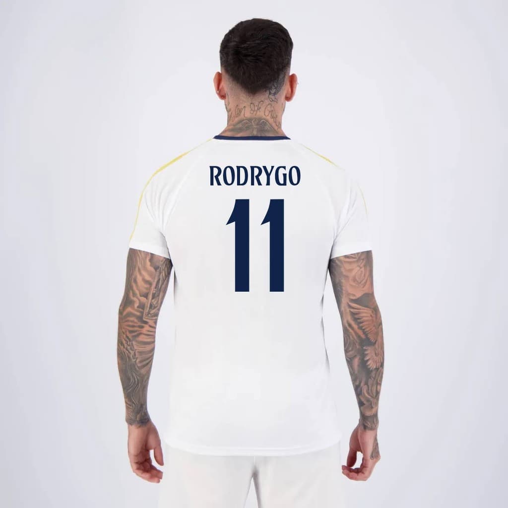 Camisa Real Madrid Rodrygo 11 Branca