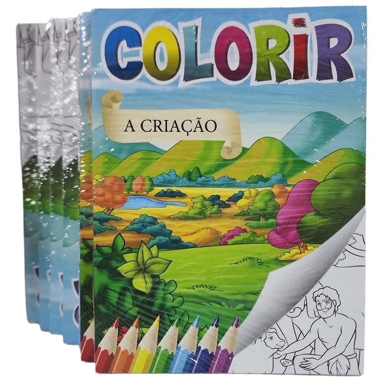 80 Livros Colorir Biblia História E Colorir Atacado