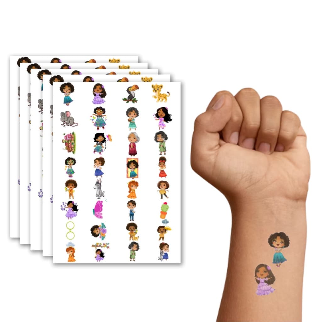 160 Tatuagem Infantil Temporária Encanto | Kit Festa 32-066