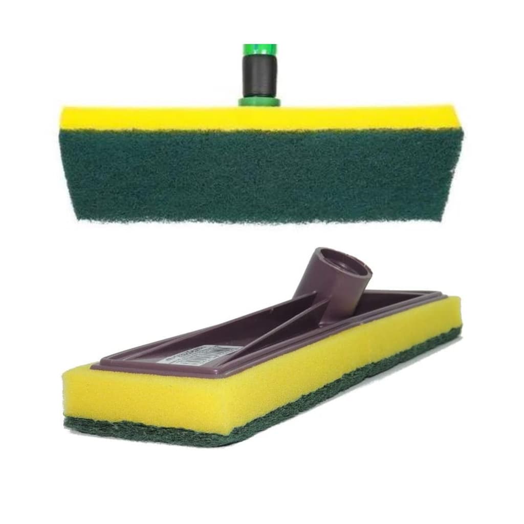Lava Piso Azulejo Chão Esfregão Limpeza Pesada Rodo Abrasivo Multiuso S/ Cabo Esponja de Limpeza Pesada Refil