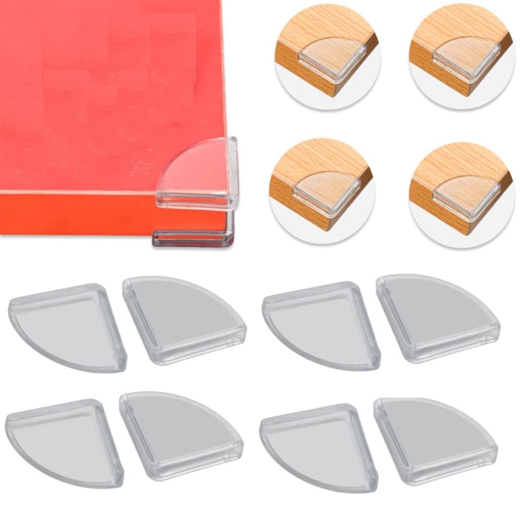 8 UNIDADES PROTETOR QUINA MOVEIS MESA CANTONEIRA SILICONE BEBE CRIANÇA